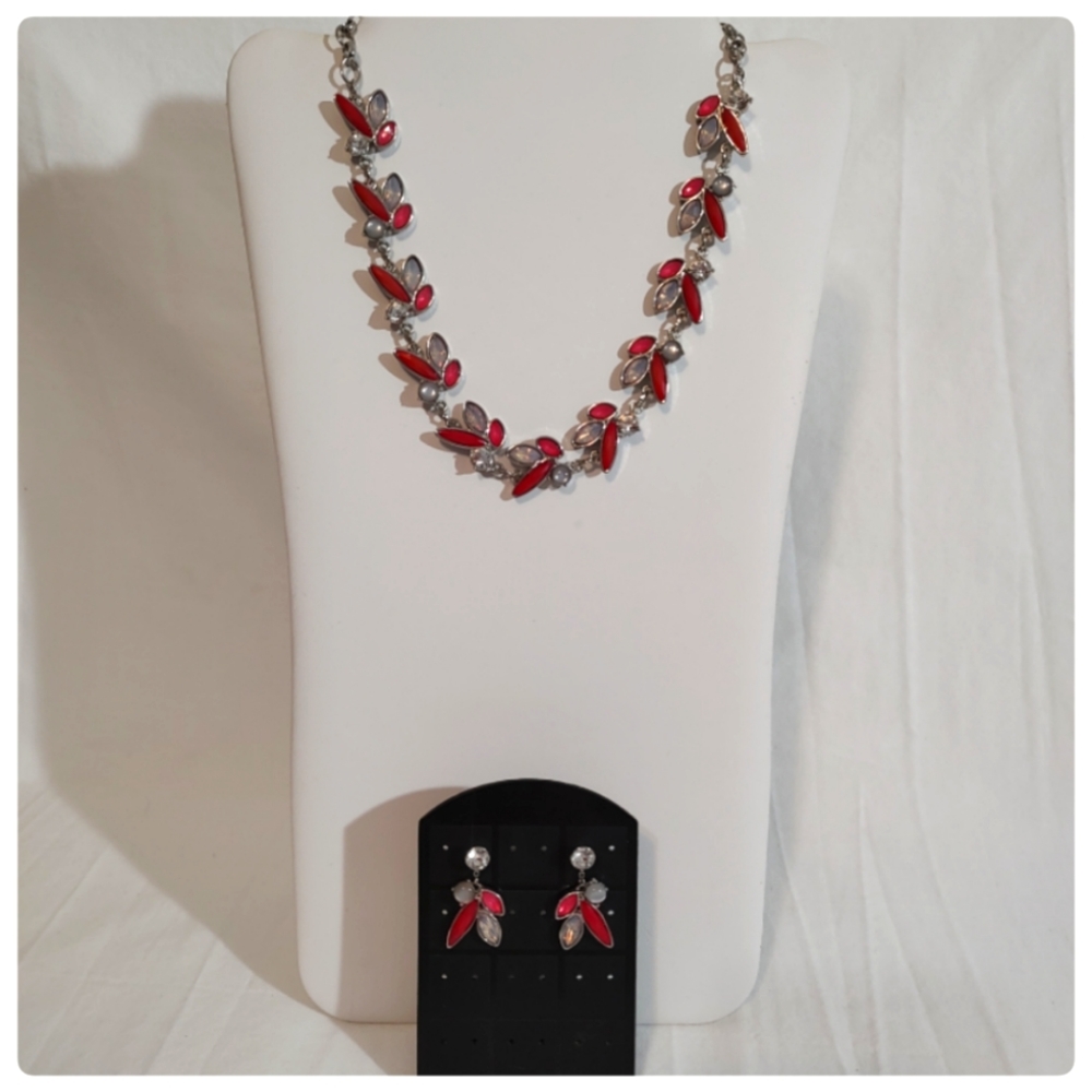White House Black Market Necklace and Earring Set